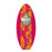 Pink and Orange Paisley Wooden Surfboard Wall Bottle Opener