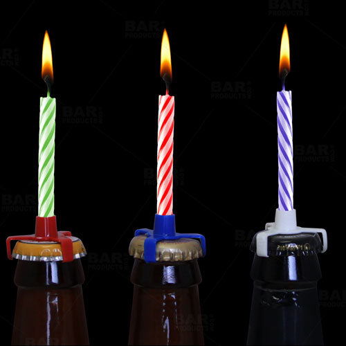 BarConic® Birthday Beer Candle Holders (Bag of 6)