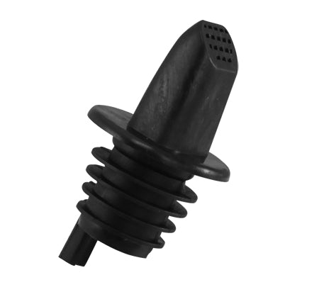 Plastic Pourer with Sanitary Screen - BLACK