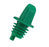 Plastic Pourer with Sanitary Screen - GREEN