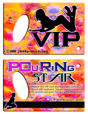 Credit Card Bottle Opener - VIP Pouring Star