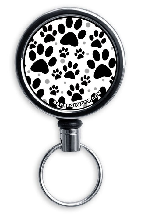 Mirrored Chrome Retractable Reel - Puppy Love
