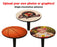 Table Top Set with Base and 2 Bar Stools - 30" Round Wooden Table, 40.5" Bar Height Cast Iron Base - CUSTOMIZABLE