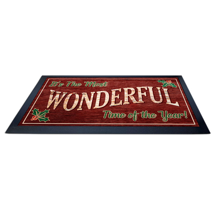 Bar Service Mat - Wonderful Time of the Year - 17.25" x 10"