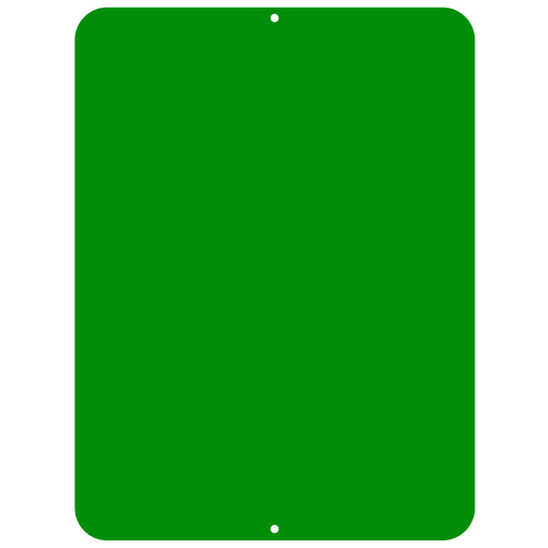Kolorcoat™ Custom Metal Bar Sign - 9" x 12" - Green