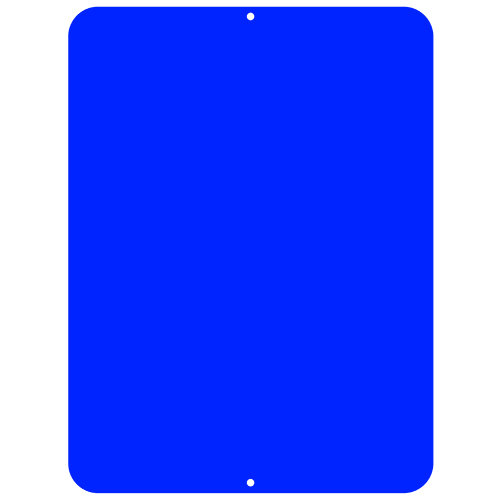 Kolorcoat™ Custom Metal Bar Sign - 9" x 12" - Blue