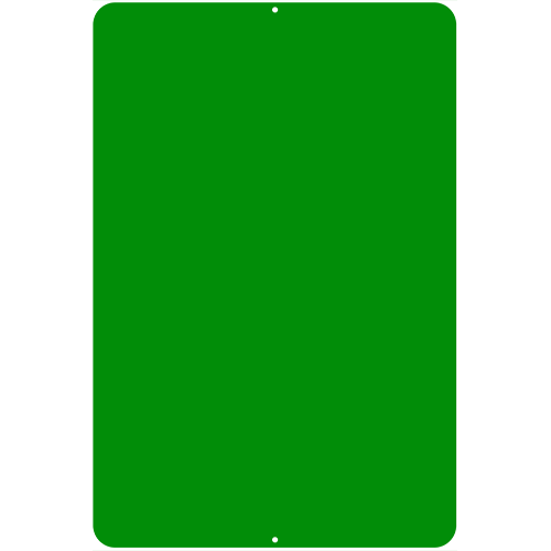 Kolorcoat™ Metal Custom Bar Sign - 12" x 18" - Green