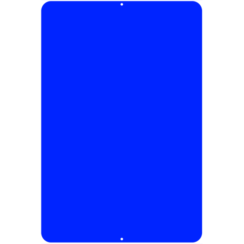 Kolorcoat™ Metal Custom Bar Sign - 12" x 18" - Blue