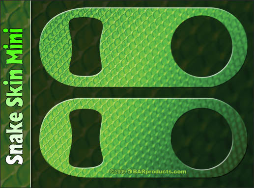 Mini Speed Bottle Opener / Bar Key - Snake Skin