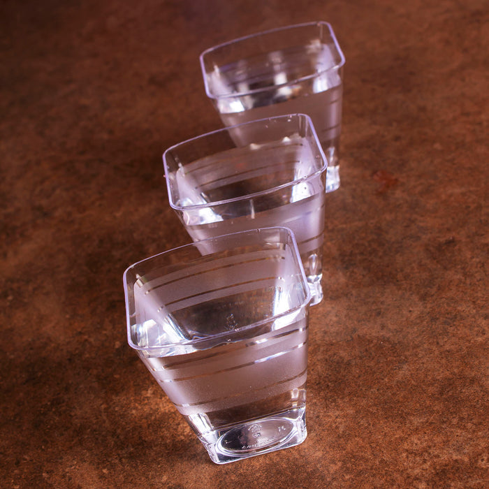 2 Ounce Square Shot Glass - 18 count