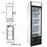 Single Swing Glass Door Refrigerator - 23 CU. FT.