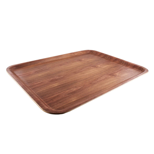BarConic® Rectangular Wood Tray - Walnut (Size Options)