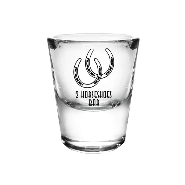 Customized BarConic® 1 ounce Thick Base Clear Shot Glass - 12 Count