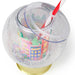 Winter Village Confetti Snow Globe Cup W/Lid & Straw - 14oz