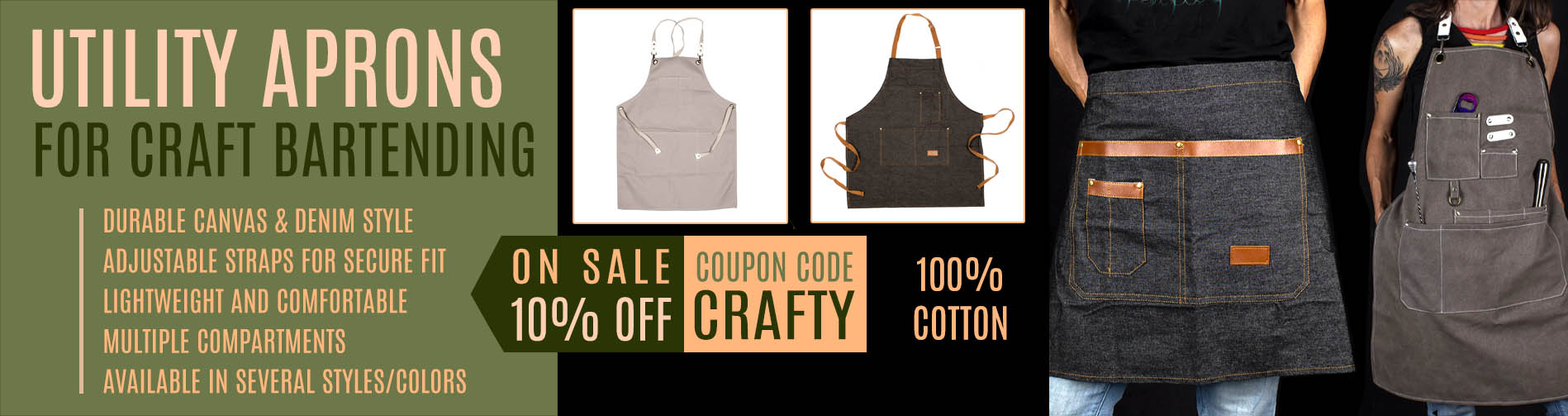 Utility Aprons for Craft Bartending