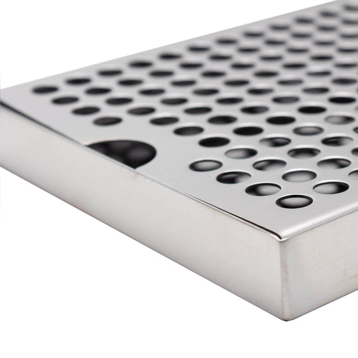 BarConic® Stainless Steel Drip Tray - Holes - 16" x 6"