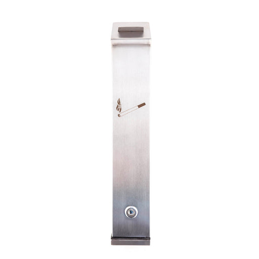 Rectangle Cigarette Bud Receptacle - Wall Mount with Key function
