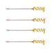 4 Piece "Merry" Cocktail Picks - Silver or Gold Color Option