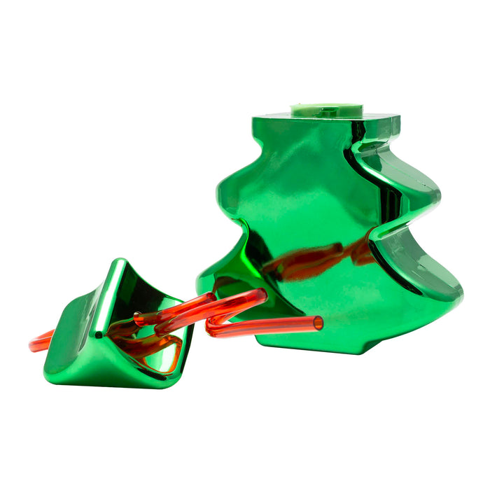 Christmas Tree Cup with Lid and Straw - 24 oz.