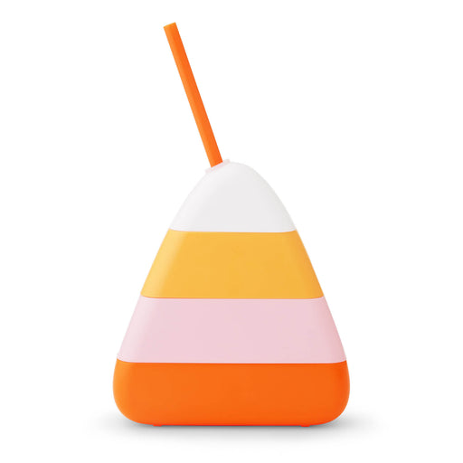 Candy Corn Novelty Cup W/Lid & Straw - 14 ounce