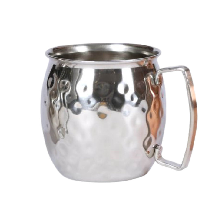 Hammered Stainless Steel Moscow Mule Mugs 18 oz. - 1 case of 6 cups