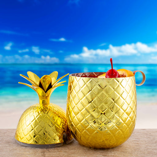 BarConic® Pineapple Cup w/ Straw - Color Options