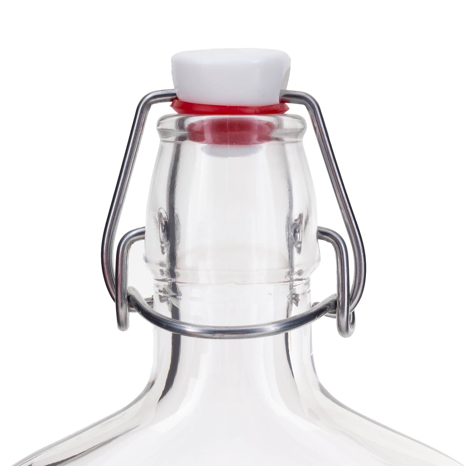 Flask Glass Bottle w/ Swing Top