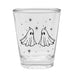 Personalized 1.75oz Clear Wedding Shot Glasses 'Til We're Ghosts back design