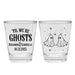 Personalized 1.75oz Clear Wedding Shot Glasses 'Til We're Ghosts