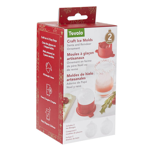 Santa & Reindeer Ornament Ice Mold