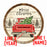 Custom Vintage Red Truck Christmas Themed Barrel Top Tavern Sign