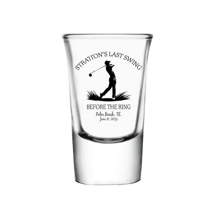 Imprinted BarConic® Flared Top Shot Glass with Thick Base - 25 ml