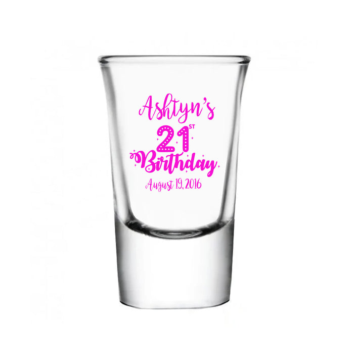 Imprinted BarConic® Flared Top Shot Glass with Thick Base - 25 ml