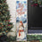 Christmas Themed Vertical Wood Plank Indoor / Outdoor Signs - Snowman