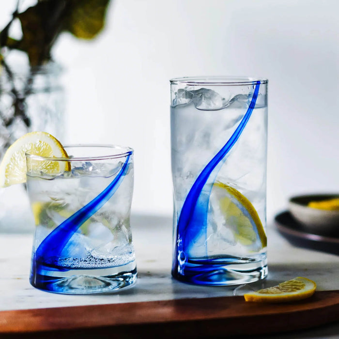 Libbey Blue Ribbon Impressions Glassware - Case of 12 - Size Options