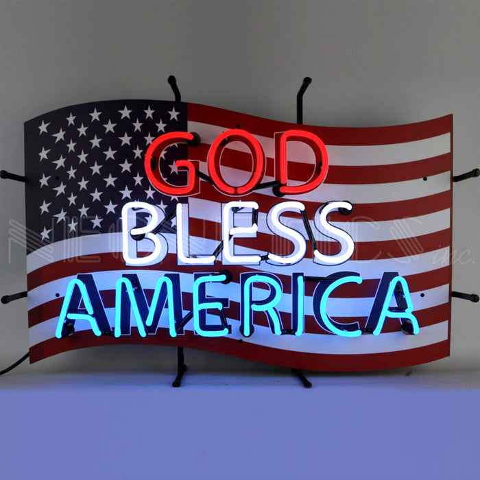 God Bless America Neon Sign