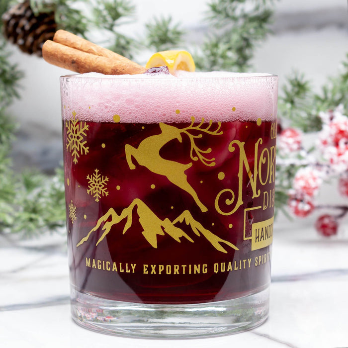 BarConic® Christmas Collection Glassware - North Pole Distillery - 10 Ounce