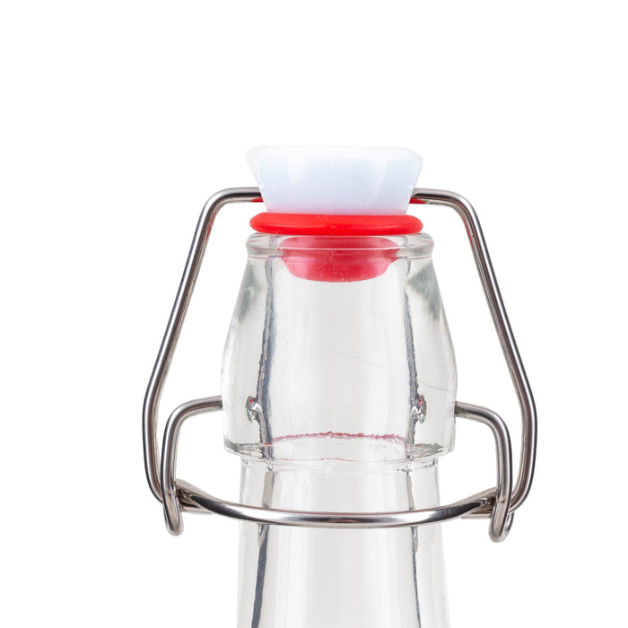 Round Glass Bottle w/ Swing Top