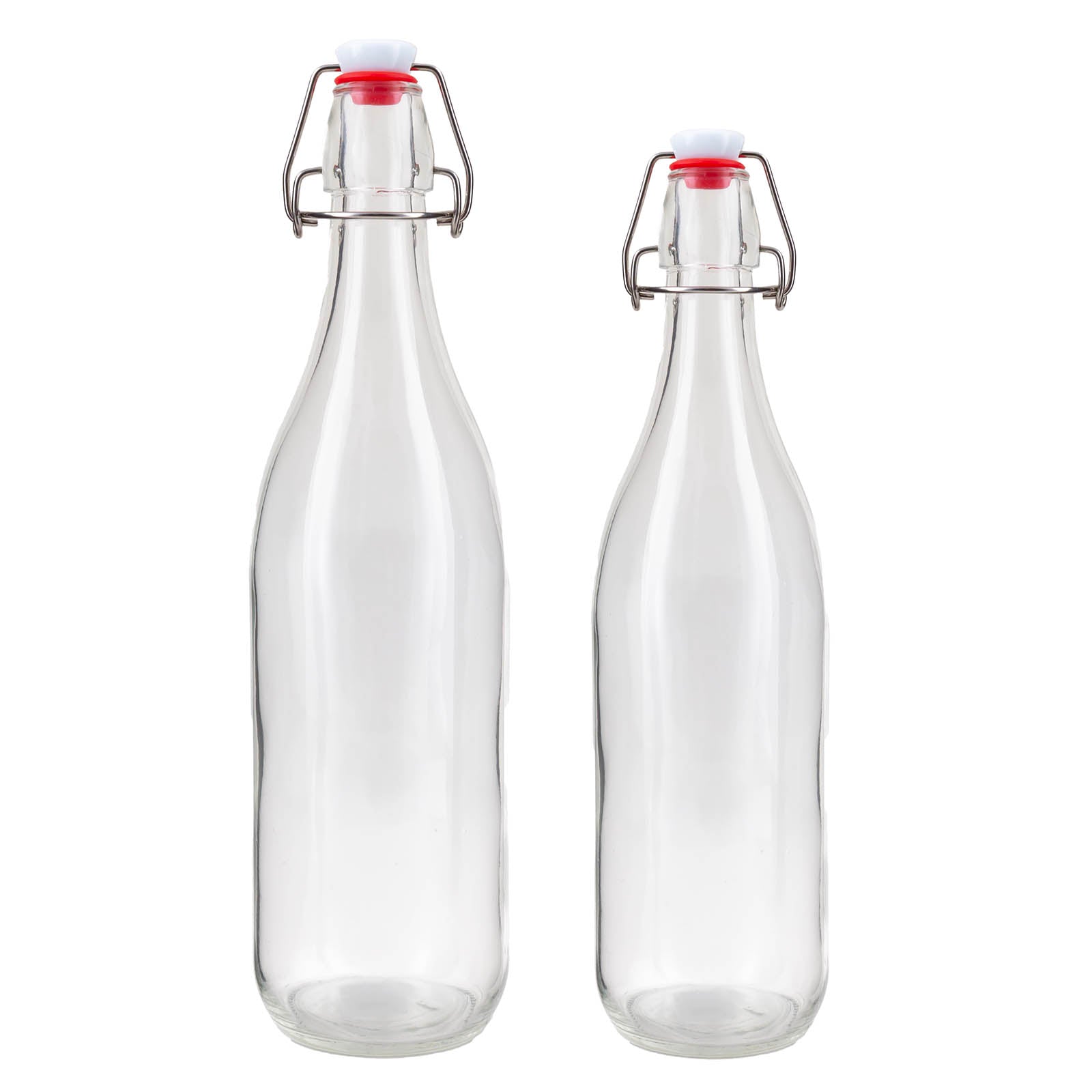 Round Glass Bottle w/ Swing Top