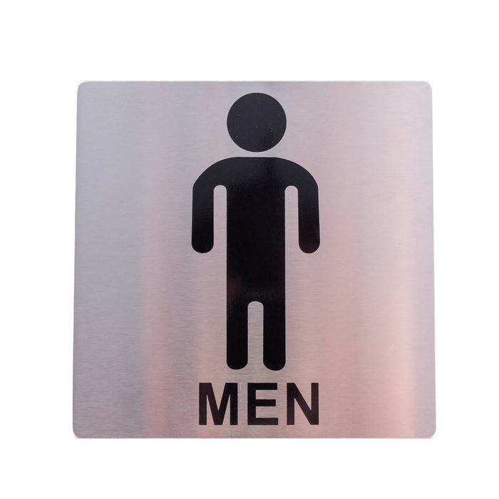 Men and Women's Restroom Signs - Stainless Steel