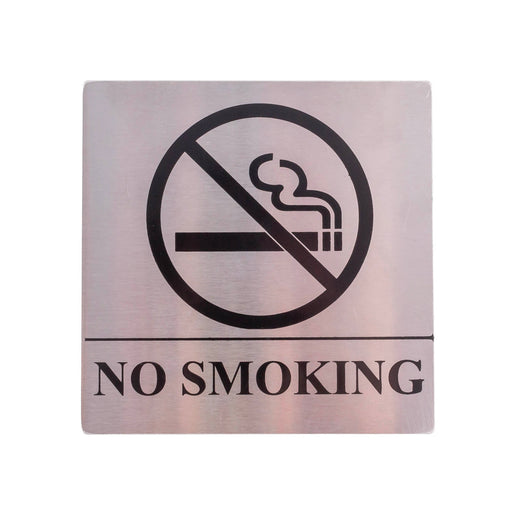 No Smoking Sign - Stainless Steel