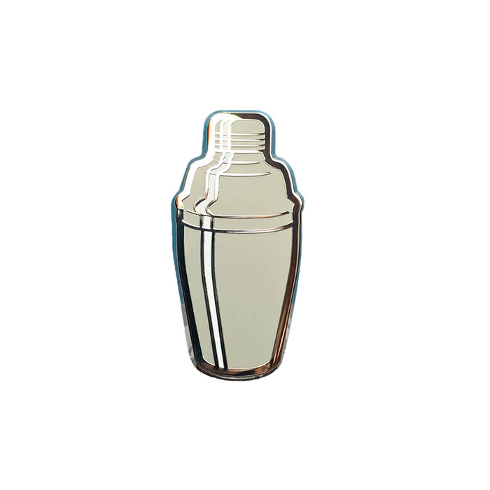 cocktail shaker enamel pin