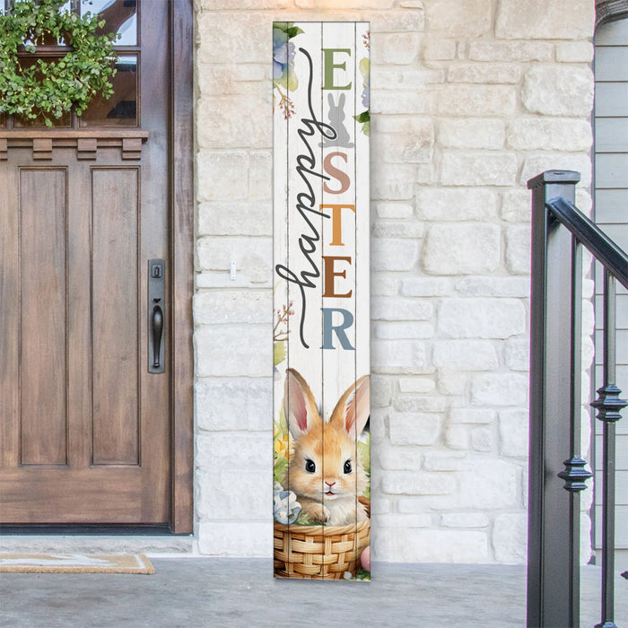 Vertical Porch Sign / Easter Collection Porch Signs / 8x46 Wooden Signs / Design Options