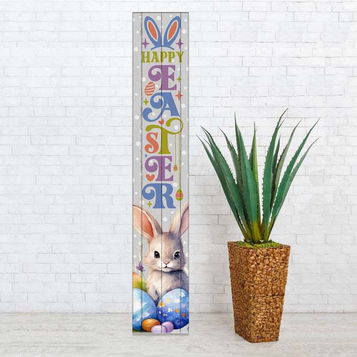 Vertical Porch Sign / Easter Collection Porch Signs / 8x46 Wooden Signs / Design Options