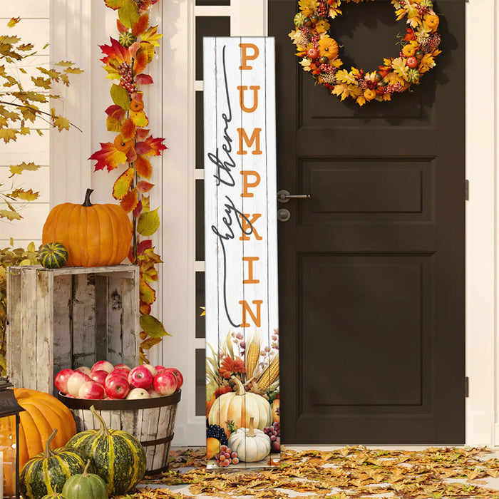 Vertical Porch Sign / Autumn Fall Collection Porch Signs / 8x46 Wooden Signs / Design Options