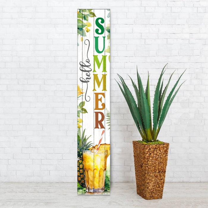 Summer Collection Sign Vertical Porch Sign / Summer Collection Porch Signs / 8x46 Wooden Signs ...