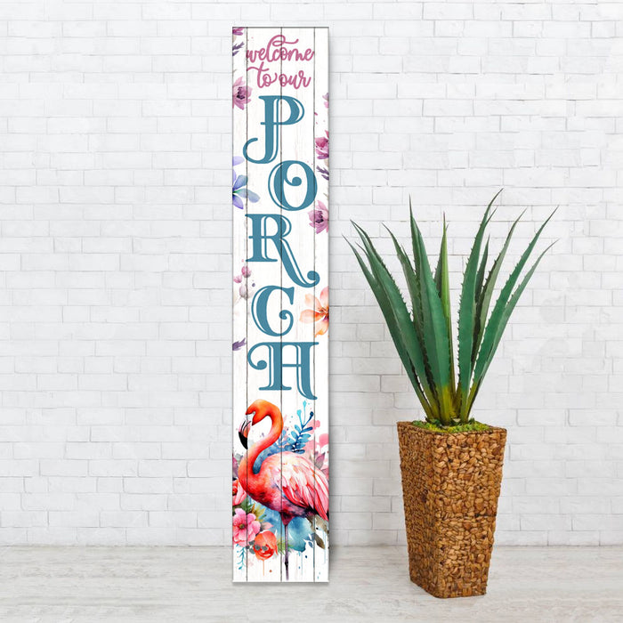 Vertical Porch Sign / Summer Collection Porch Signs / 8x46 Wooden Signs / Design Options