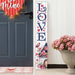 Vertical Porch Sign / Valentines Day Collection Porch Signs love birds