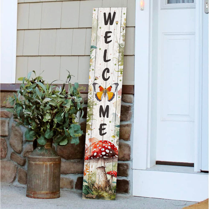 Vertical Porch Sign / Spring Collection Porch Signs / 8x46 Wooden Signs / Design Options