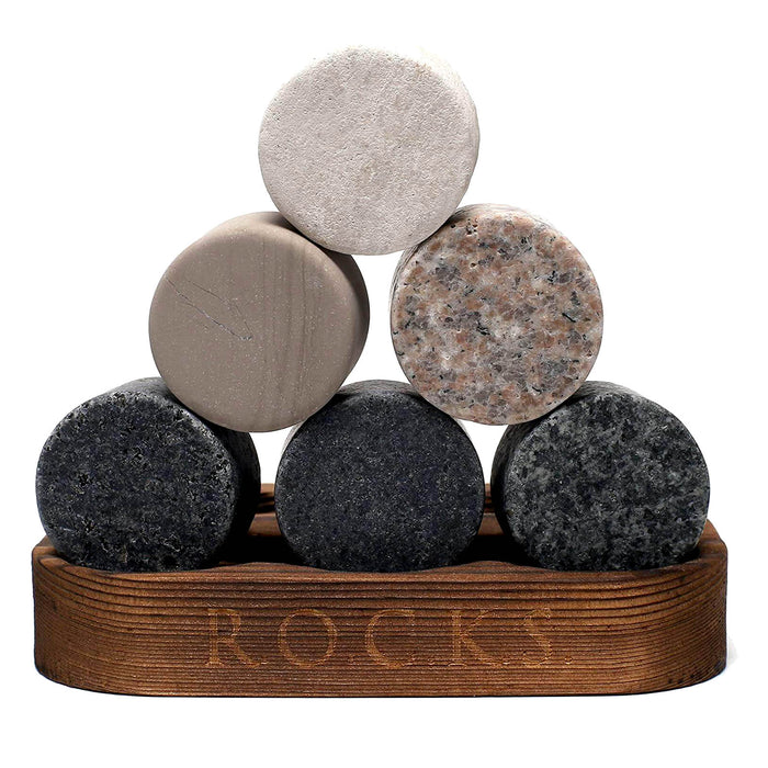 ROCKS Granite Whiskey Stones Gift Set